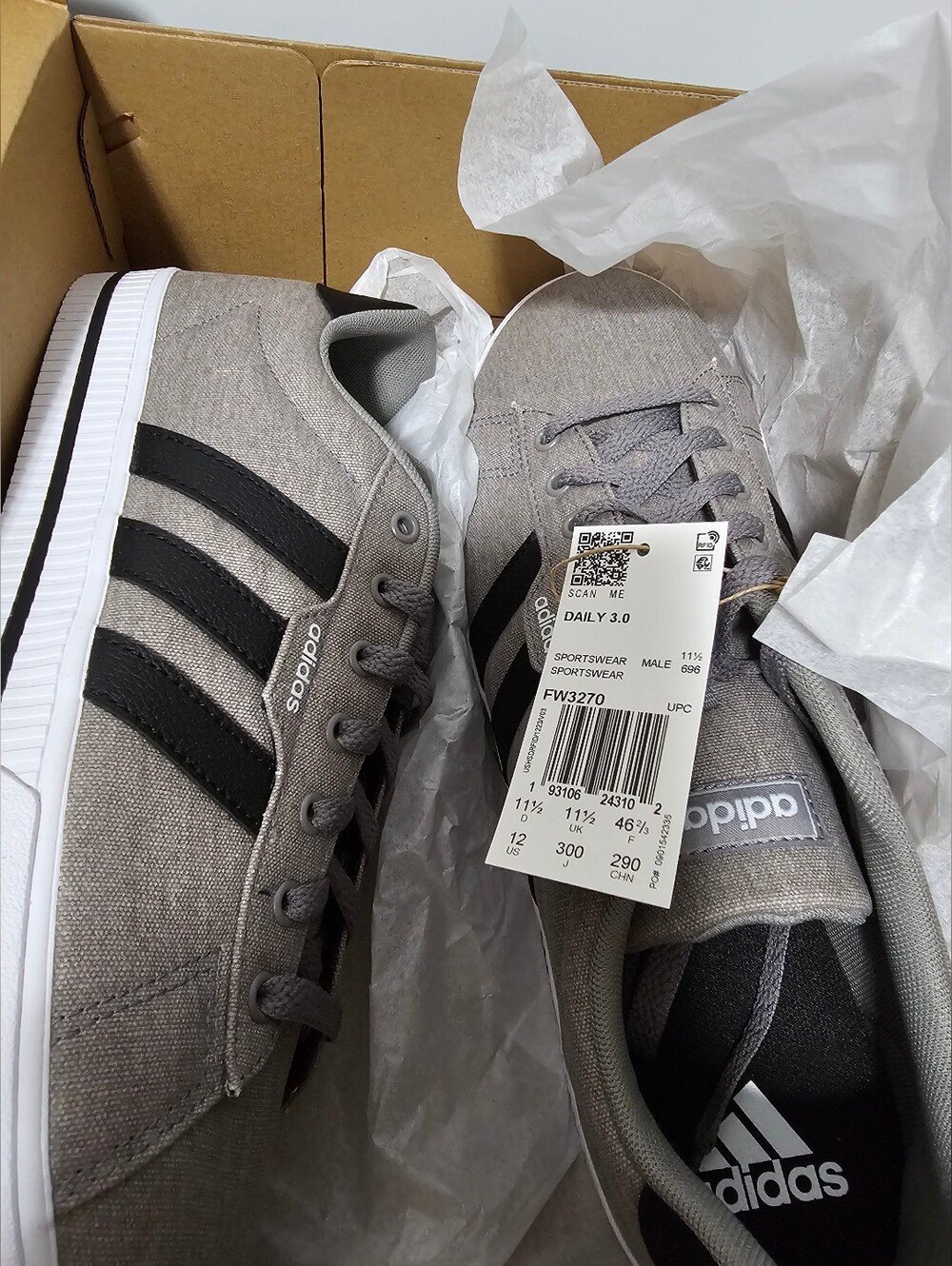 Adidas Men's Daily 3.0 Shoes Size 12 NWT
